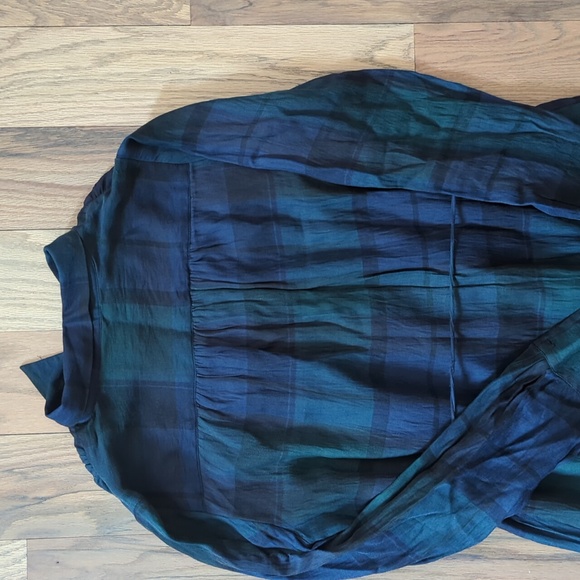 LOFT Plaid Shirtdress Sz XS - Picture 6 of 6